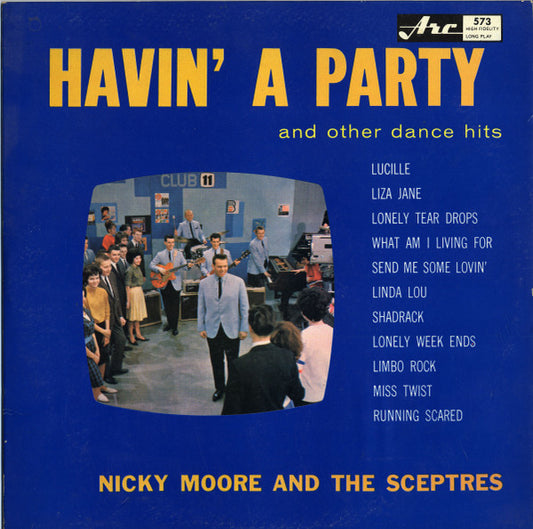 Nicky Moore (2) And The Sceptres (4) : Havin' A Party (And Other Dance Hits) (LP, Album)