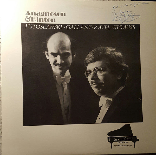 Anagnoson & Kinton, Witold Lutoslawski, Pierre Gallant, Maurice Ravel, Johann Strauss Jr. : Lutoslawski, Gallant, Ravel, Strauss (LP)