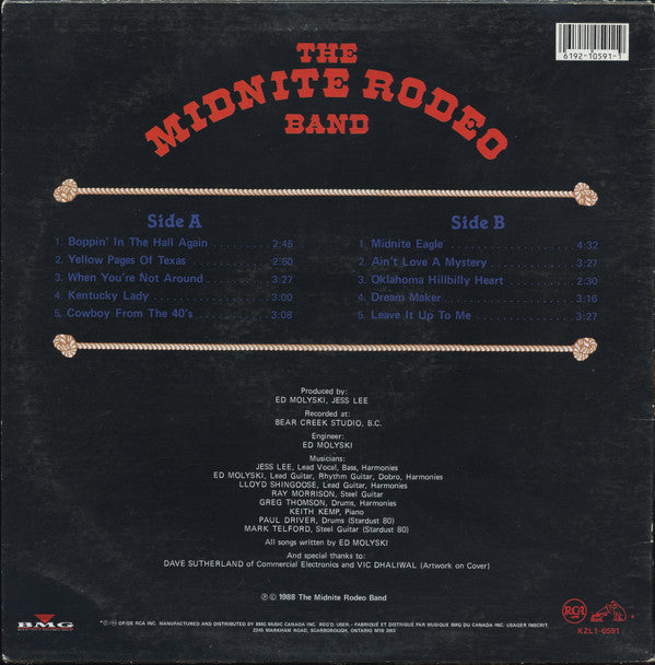 The Midnite Rodeo Band : Midnite Eagle (LP, Album)