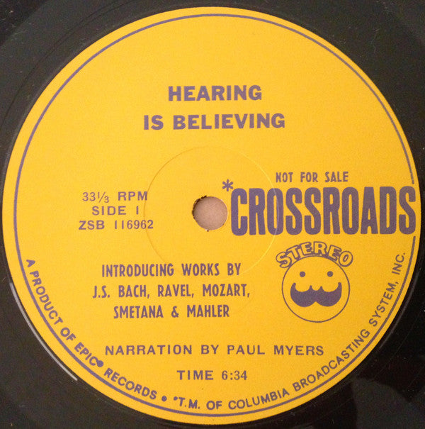 Various : Hearing Is Believing (7", Promo, Smplr)