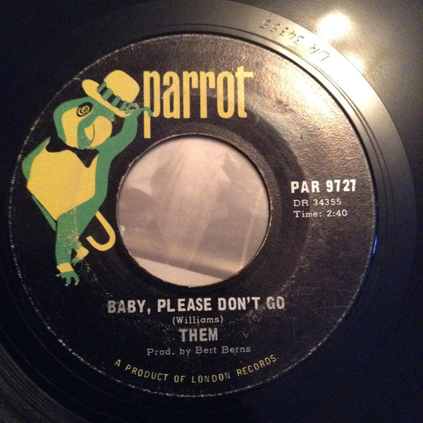 Them (3) : Gloria / Baby Please Don't Go (7", Single, RE)