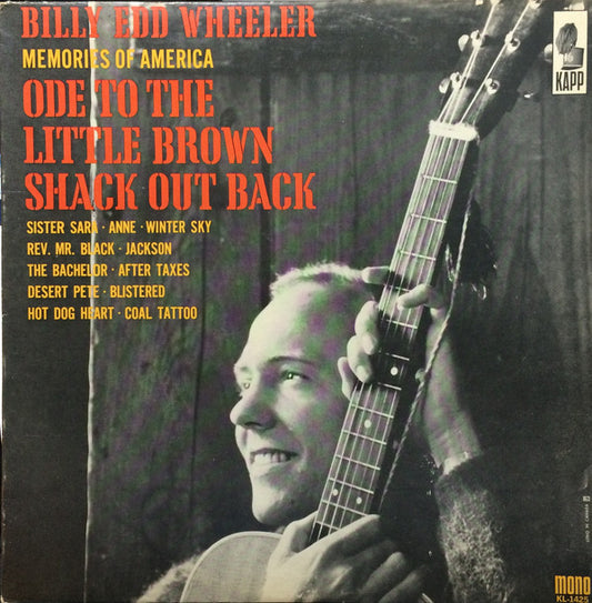 Billy Edd Wheeler : Memories Of America (LP, Album, Mono)