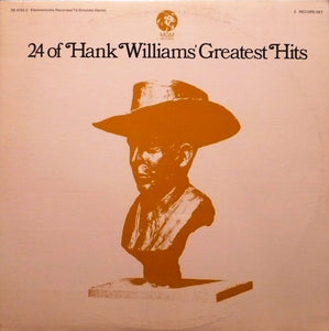 Hank Williams : 24 Of Hank Williams' Greatest Hits (2xLP, Comp, RE, Gat)
