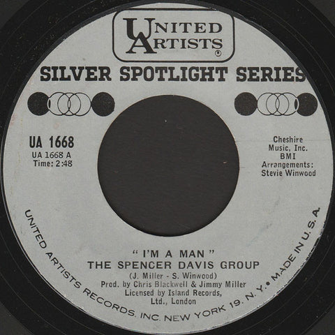 The Spencer Davis Group : I'm A Man (7", Single, RE)