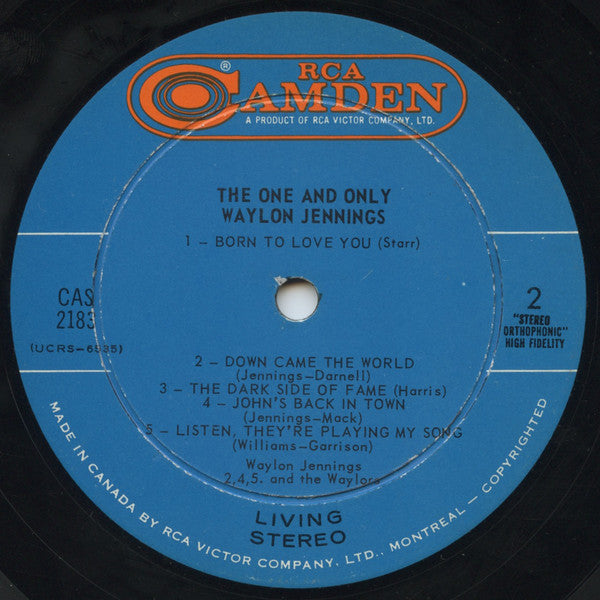 Waylon Jennings : The One And Only Waylon Jennings (LP, Album)