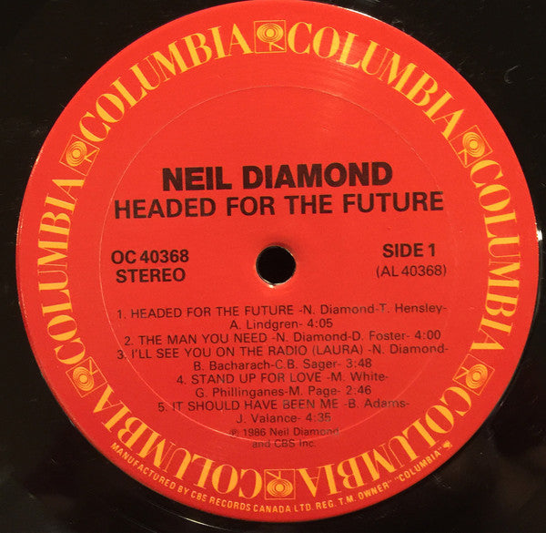 Neil Diamond : Headed For The Future (LP, Album)