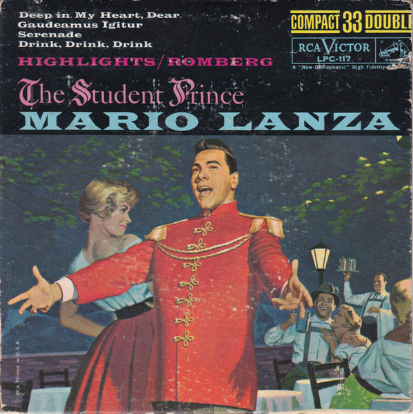 Mario Lanza : The Student Prince (7", EP, Mono)
