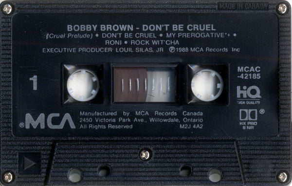 Bobby Brown : Don't Be Cruel (Cass, Album, Dol)