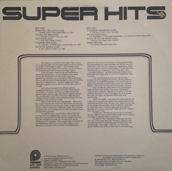 Various : Super Hits (LP, Comp)