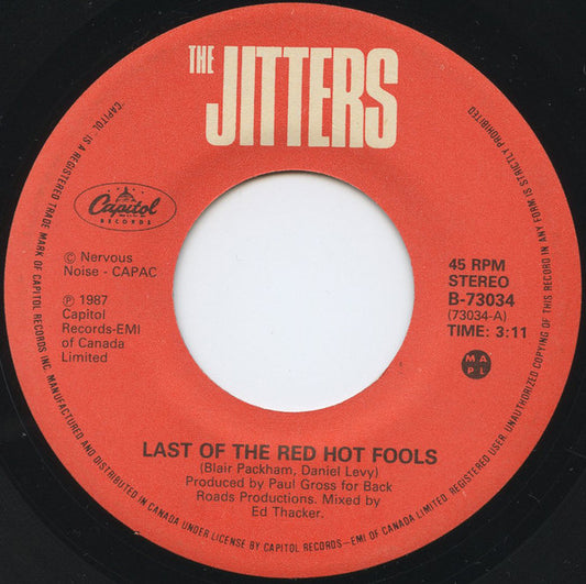 The Jitters : Last Of The Red Hot Fools (7", Single)