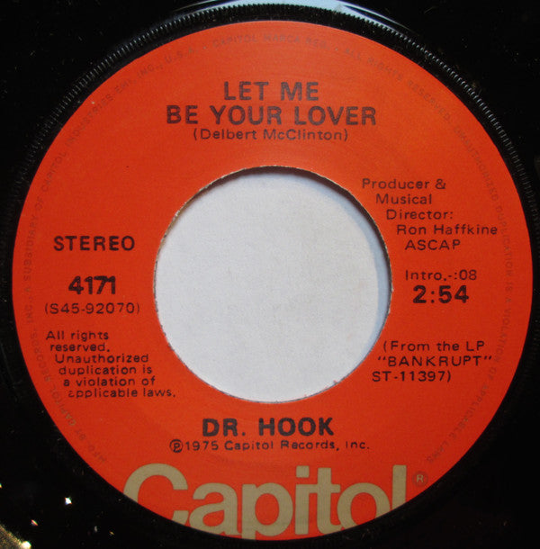 Dr. Hook : Only Sixteen / Let Me Be Your Lover (7", Single)