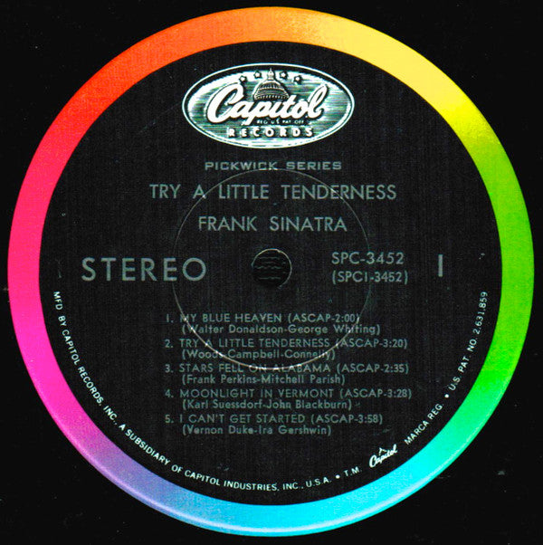 Frank Sinatra : Try A Little Tenderness (LP, Comp, Scr)