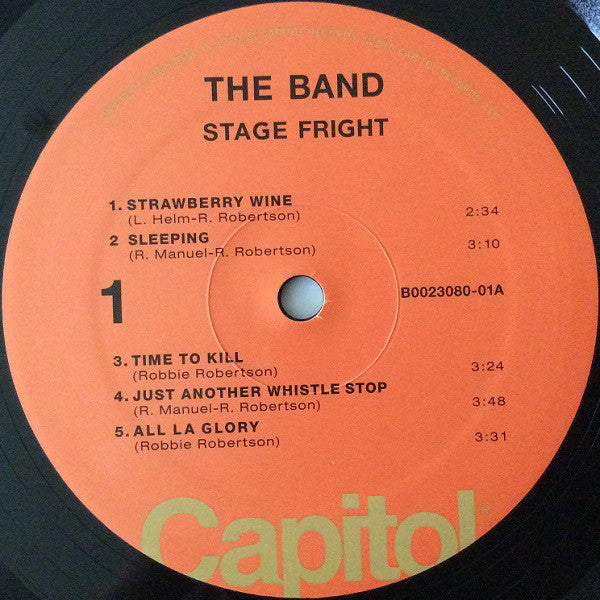 The Band : Stage Fright (LP, Album, RE, 180)