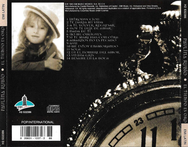 Paulina Rubio : El Tiempo Es Oro  (CD, Album, Club)