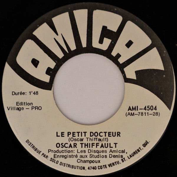 Oscar Thiffault : La Toune A Ti-Guy Lafleur (7", Single)