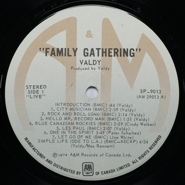 Valdy : Family Gathering (LP, Album)