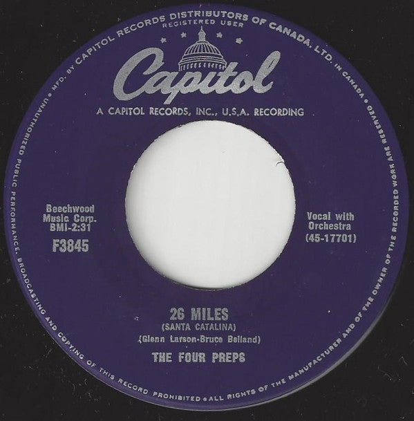 The Four Preps : 26 Miles (Santa Catalina) (7")