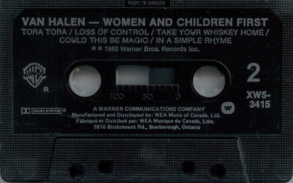 Buy Van Halen : Women And Children First (Cass, Album, Dol) Online