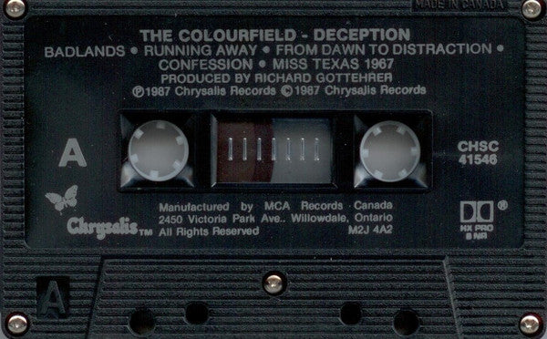 The Colourfield : Deception (Cass, Album, Dol)