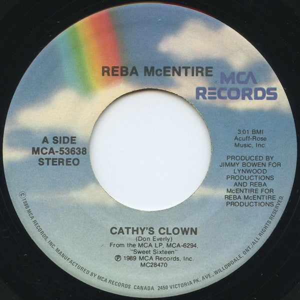 Reba McEntire : Cathy's Clown (7", Single)