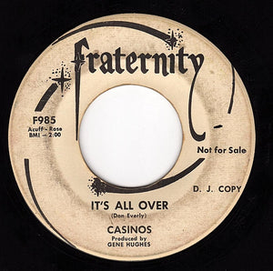 The Casinos :  It's All Over / Tailor Made  (7", Promo)