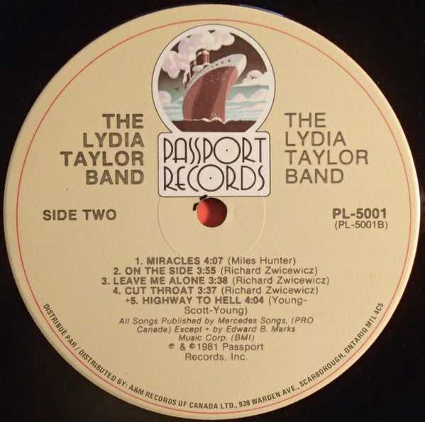 The Lydia Taylor Band : The Lydia Taylor Band (LP, Album)