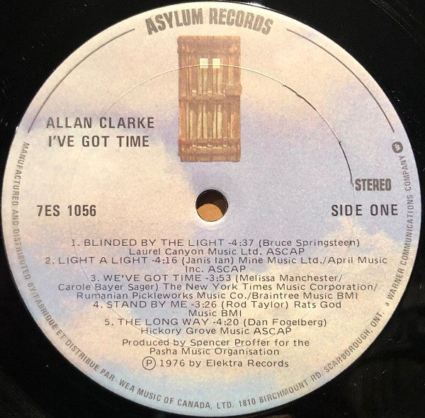 Allan Clarke : I've Got Time (LP, Album)