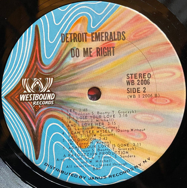 Detroit Emeralds : Do Me Right (LP, Album, Pit)
