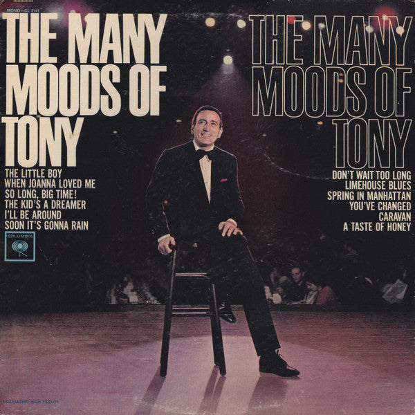 Tony Bennett : The Many Moods Of Tony (LP, Album, Mono)