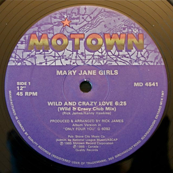 Mary Jane Girls : Wild And Crazy Love (12", Single)