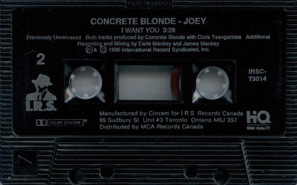 Concrete Blonde : Joey (Cass, Single, Dol)