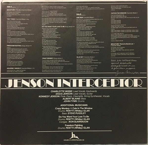 Jenson Interceptor : Jenson Interceptor (LP, Album)