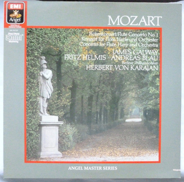 W. A. Mozart* - Karajan*, Berlin Philharmonic Orchestra*, Andreas Blau, James Galway, Fritz Helmis : Karajan Conducts Mozart Concertos (LP, Album, RE)