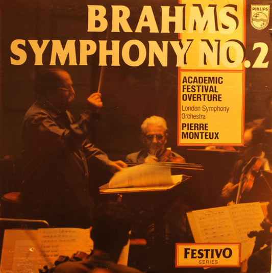 Brahms*, London Symphony Orchestra*, Pierre Monteux : Symphony No. 2 / Academic Festival Overture (LP, RE)