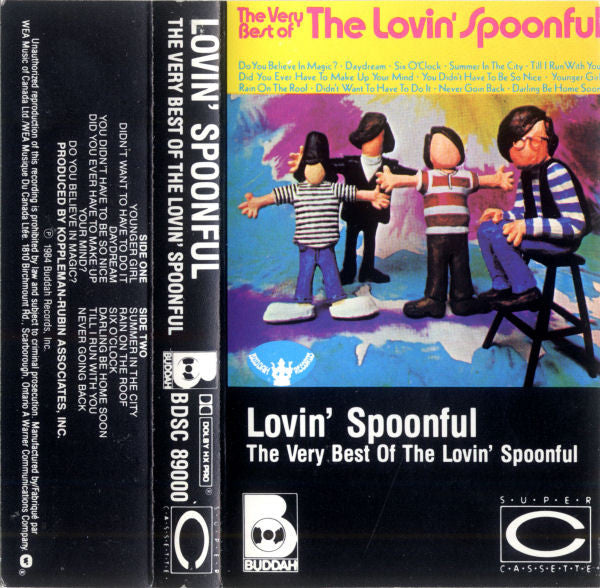 The Lovin' Spoonful : The Very Best Of The Lovin' Spoonful (Cass, Comp, RE, Dol)