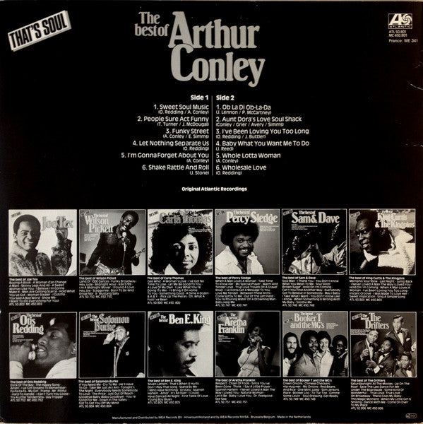 Arthur Conley : The Best Of Arthur Conley (LP, Comp)