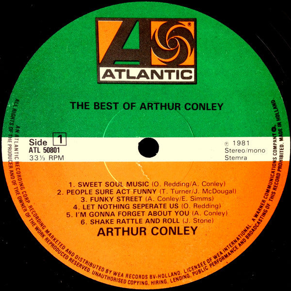 Arthur Conley : The Best Of Arthur Conley (LP, Comp)