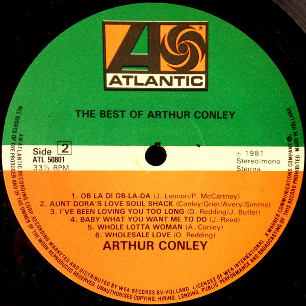 Arthur Conley : The Best Of Arthur Conley (LP, Comp)