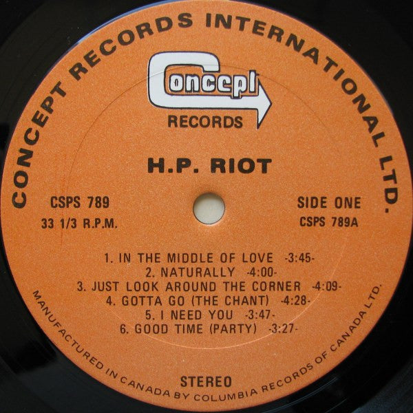 Buy H.P. Riot : H. P. Riot (LP, Album, Gat) Online for a great price