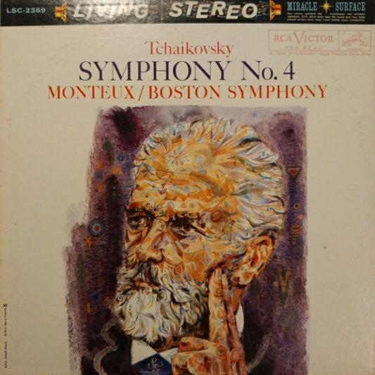 Pyotr Ilyich Tchaikovsky, Pierre Monteux / Boston Symphony Orchestra : Symphony No. 4 (LP)