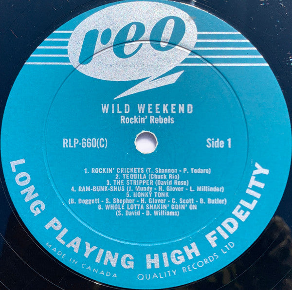 The Rockin' Rebels : Wild Weekend (LP, Album)