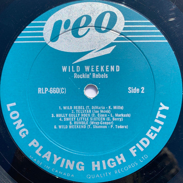 The Rockin' Rebels : Wild Weekend (LP, Album)