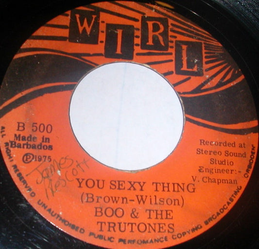 Boo And The Tru Tones : You Sexy Thing (7", Single)
