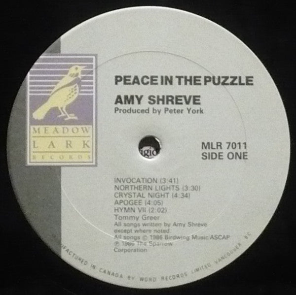 Amy Shreve : Peace In The Puzzle (LP, Album)