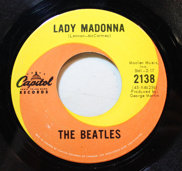 The Beatles : Lady Madonna (7", Single, RCA)