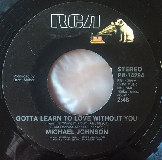 Michael Johnson (5) : Gotta Learn To Love Without You (7", Single, Styrene)