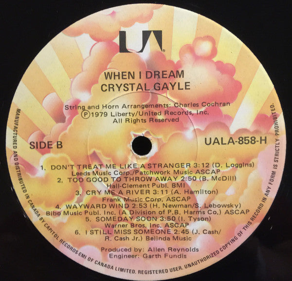 Crystal Gayle : When I Dream (LP, RE, Gat)