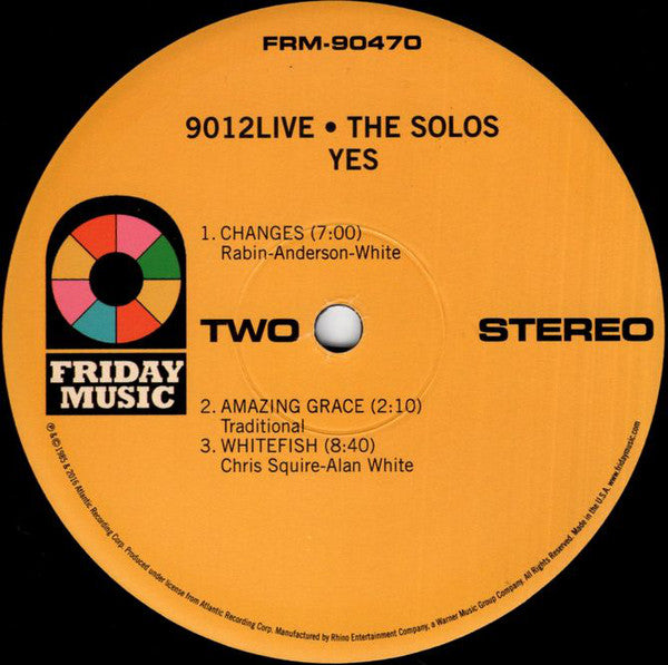 Yes : 9012Live - The Solos (LP, Album, Ltd, RE, 180)