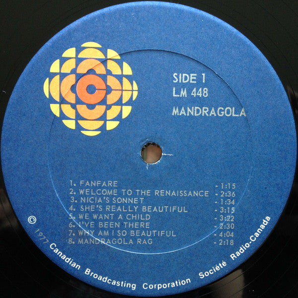 Doug Riley / Alan Gordon (11) : Mandragola ( A Reinassance Musical) (LP)