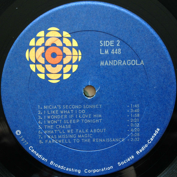 Doug Riley / Alan Gordon (11) : Mandragola ( A Reinassance Musical) (LP)